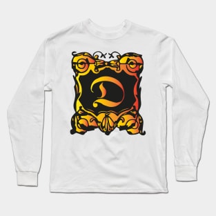 Letter D in a frame Long Sleeve T-Shirt